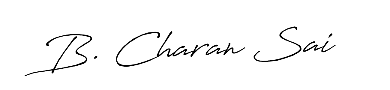 Check out images of Autograph of B. Charan Sai name. Actor B. Charan Sai Signature Style. Antro_Vectra_Bolder is a professional sign style online. B. Charan Sai signature style 7 images and pictures png