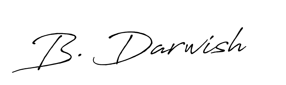 Create a beautiful signature design for name B. Darwish. With this signature (Antro_Vectra_Bolder) fonts, you can make a handwritten signature for free. B. Darwish signature style 7 images and pictures png