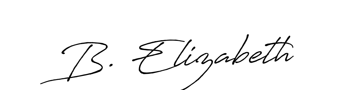 Similarly Antro_Vectra_Bolder is the best handwritten signature design. Signature creator online .You can use it as an online autograph creator for name B. Elizabeth. B. Elizabeth signature style 7 images and pictures png