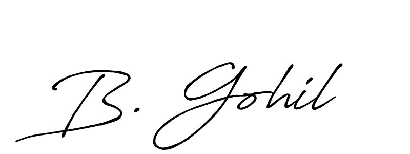 Once you've used our free online signature maker to create your best signature Antro_Vectra_Bolder style, it's time to enjoy all of the benefits that B. Gohil name signing documents. B. Gohil signature style 7 images and pictures png