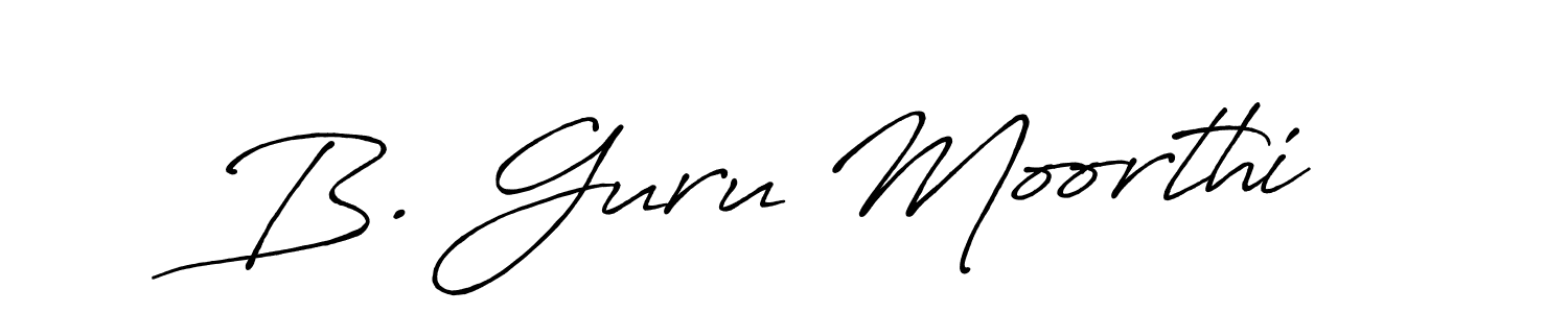 Also we have B. Guru Moorthi name is the best signature style. Create professional handwritten signature collection using Antro_Vectra_Bolder autograph style. B. Guru Moorthi signature style 7 images and pictures png