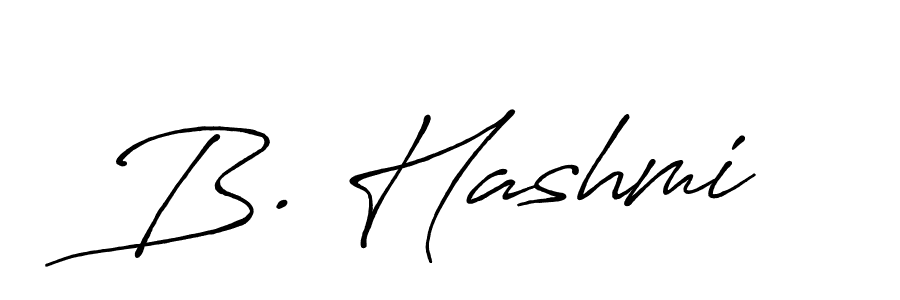 How to make B. Hashmi signature? Antro_Vectra_Bolder is a professional autograph style. Create handwritten signature for B. Hashmi name. B. Hashmi signature style 7 images and pictures png