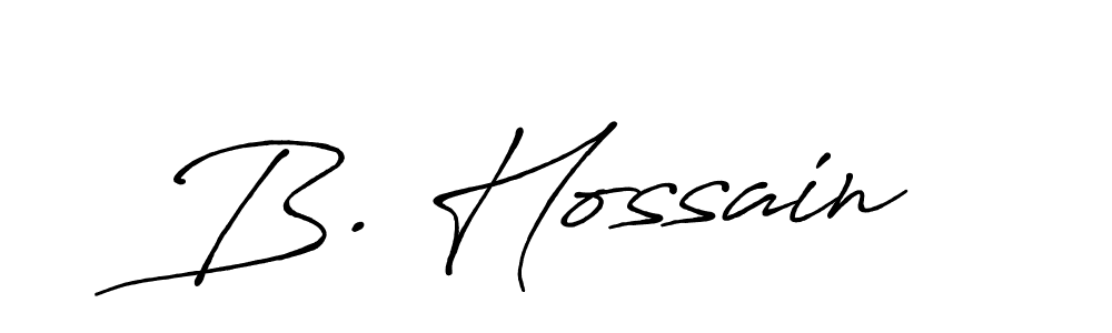 Similarly Antro_Vectra_Bolder is the best handwritten signature design. Signature creator online .You can use it as an online autograph creator for name B. Hossain. B. Hossain signature style 7 images and pictures png