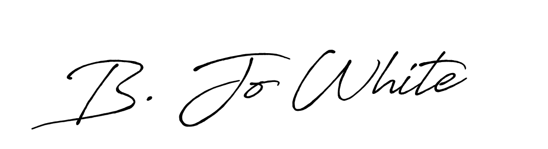 Also we have B. Jo White name is the best signature style. Create professional handwritten signature collection using Antro_Vectra_Bolder autograph style. B. Jo White signature style 7 images and pictures png