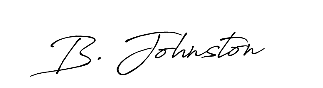 B. Johnston stylish signature style. Best Handwritten Sign (Antro_Vectra_Bolder) for my name. Handwritten Signature Collection Ideas for my name B. Johnston. B. Johnston signature style 7 images and pictures png