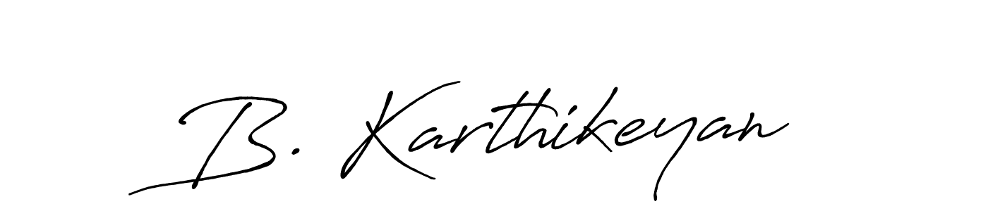 How to make B. Karthikeyan signature? Antro_Vectra_Bolder is a professional autograph style. Create handwritten signature for B. Karthikeyan name. B. Karthikeyan signature style 7 images and pictures png