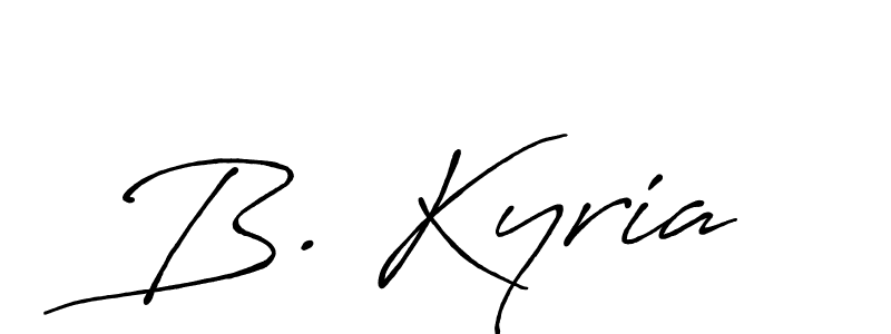 if you are searching for the best signature style for your name B. Kyria. so please give up your signature search. here we have designed multiple signature styles  using Antro_Vectra_Bolder. B. Kyria signature style 7 images and pictures png