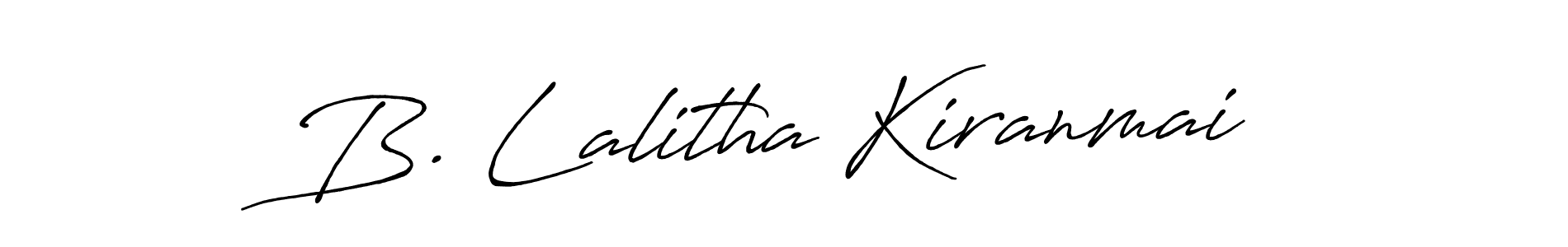 Similarly Antro_Vectra_Bolder is the best handwritten signature design. Signature creator online .You can use it as an online autograph creator for name B. Lalitha Kiranmai. B. Lalitha Kiranmai signature style 7 images and pictures png