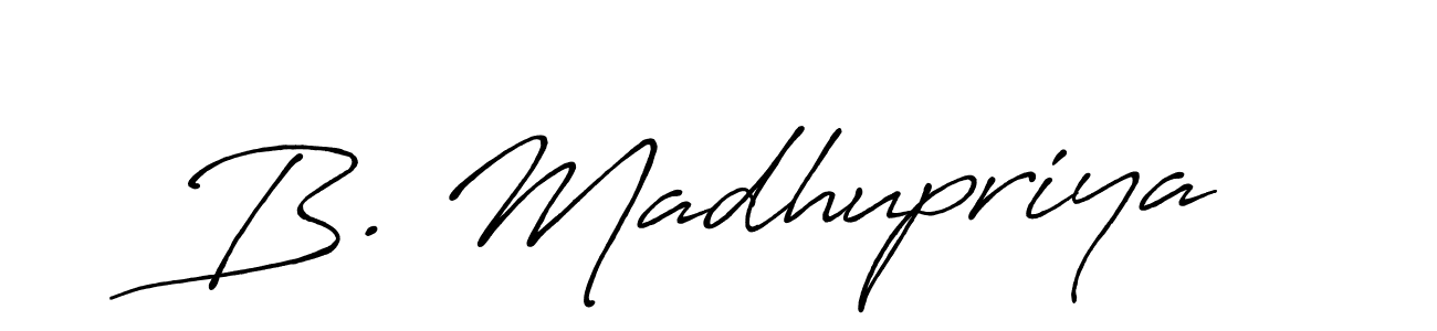 Make a beautiful signature design for name B. Madhupriya. Use this online signature maker to create a handwritten signature for free. B. Madhupriya signature style 7 images and pictures png