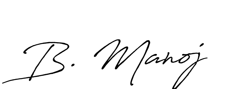 if you are searching for the best signature style for your name B. Manoj. so please give up your signature search. here we have designed multiple signature styles  using Antro_Vectra_Bolder. B. Manoj signature style 7 images and pictures png