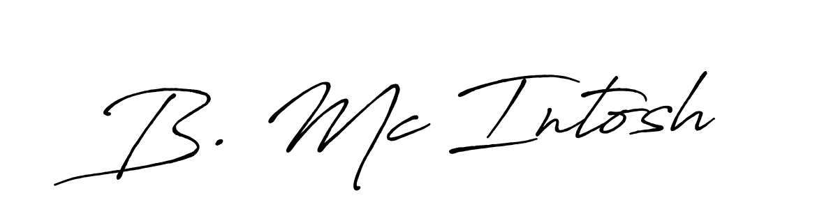 Make a beautiful signature design for name B. Mc Intosh. With this signature (Antro_Vectra_Bolder) style, you can create a handwritten signature for free. B. Mc Intosh signature style 7 images and pictures png