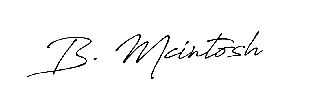 How to make B. Mcintosh signature? Antro_Vectra_Bolder is a professional autograph style. Create handwritten signature for B. Mcintosh name. B. Mcintosh signature style 7 images and pictures png