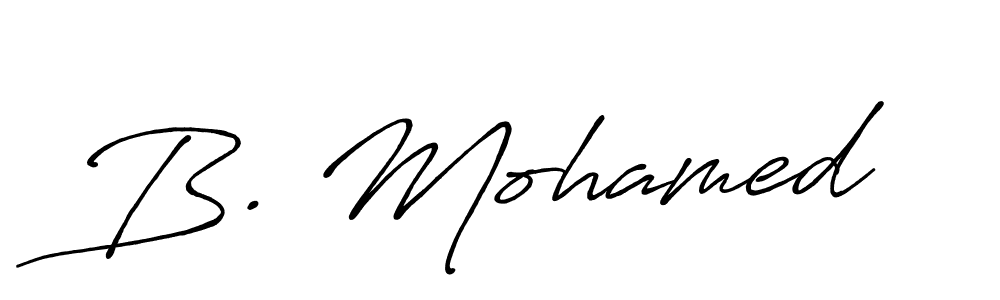 Make a beautiful signature design for name B. Mohamed. Use this online signature maker to create a handwritten signature for free. B. Mohamed signature style 7 images and pictures png