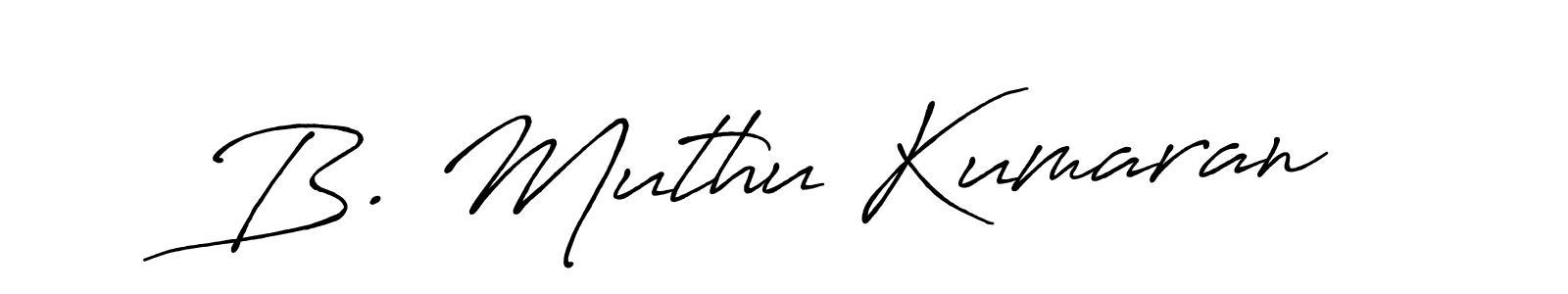 Similarly Antro_Vectra_Bolder is the best handwritten signature design. Signature creator online .You can use it as an online autograph creator for name B. Muthu Kumaran. B. Muthu Kumaran signature style 7 images and pictures png