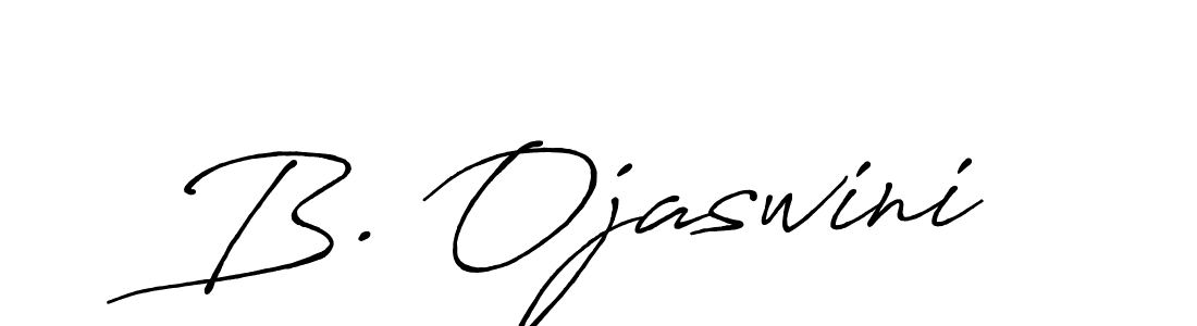 Antro_Vectra_Bolder is a professional signature style that is perfect for those who want to add a touch of class to their signature. It is also a great choice for those who want to make their signature more unique. Get B. Ojaswini name to fancy signature for free. B. Ojaswini signature style 7 images and pictures png