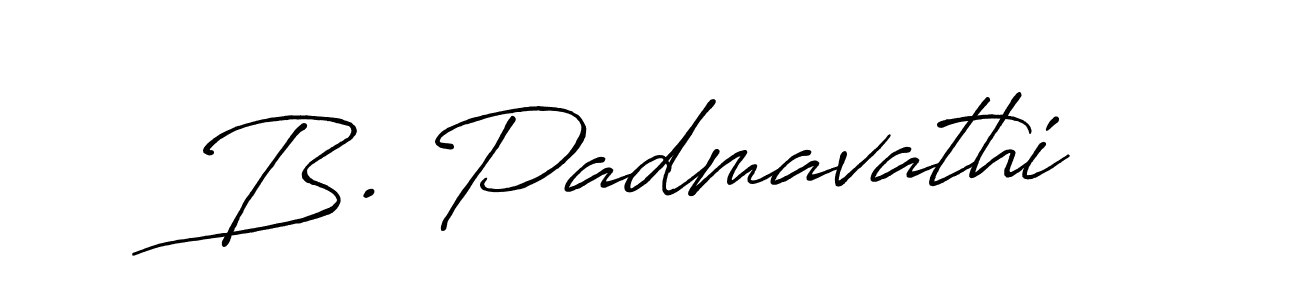 Also You can easily find your signature by using the search form. We will create B. Padmavathi name handwritten signature images for you free of cost using Antro_Vectra_Bolder sign style. B. Padmavathi signature style 7 images and pictures png