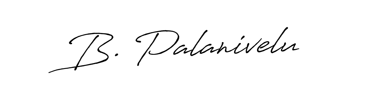 Make a beautiful signature design for name B. Palanivelu. With this signature (Antro_Vectra_Bolder) style, you can create a handwritten signature for free. B. Palanivelu signature style 7 images and pictures png