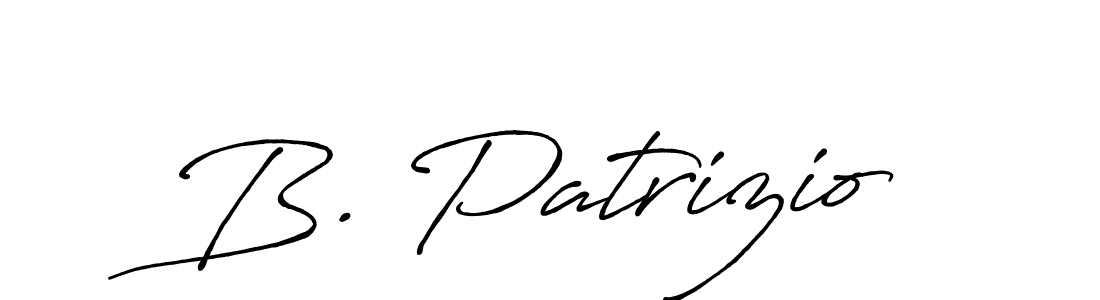 Create a beautiful signature design for name B. Patrizio. With this signature (Antro_Vectra_Bolder) fonts, you can make a handwritten signature for free. B. Patrizio signature style 7 images and pictures png