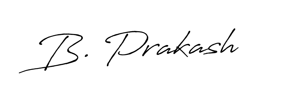 Create a beautiful signature design for name B. Prakash. With this signature (Antro_Vectra_Bolder) fonts, you can make a handwritten signature for free. B. Prakash signature style 7 images and pictures png