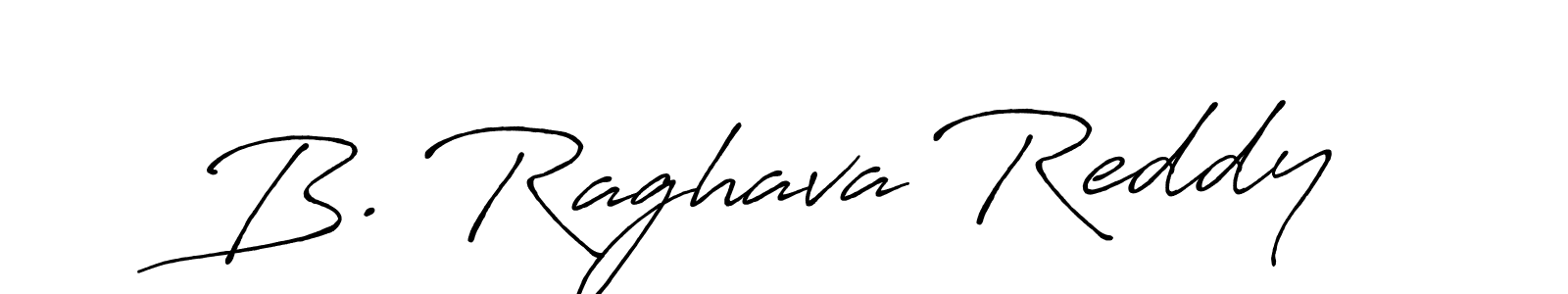 Make a beautiful signature design for name B. Raghava Reddy. With this signature (Antro_Vectra_Bolder) style, you can create a handwritten signature for free. B. Raghava Reddy signature style 7 images and pictures png