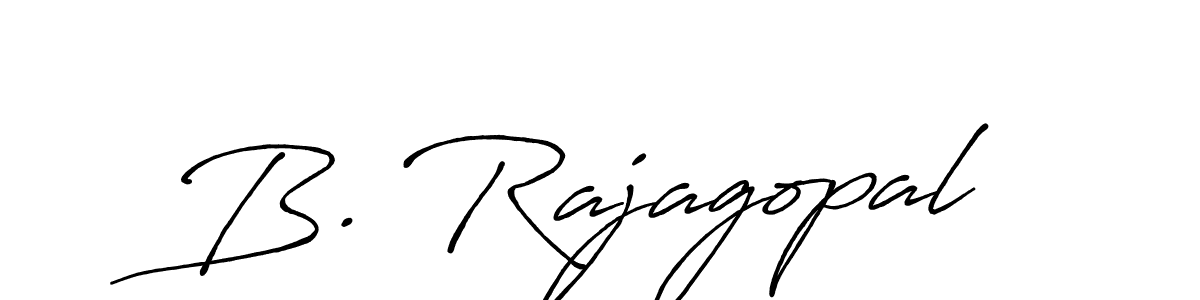 Also we have B. Rajagopal name is the best signature style. Create professional handwritten signature collection using Antro_Vectra_Bolder autograph style. B. Rajagopal signature style 7 images and pictures png