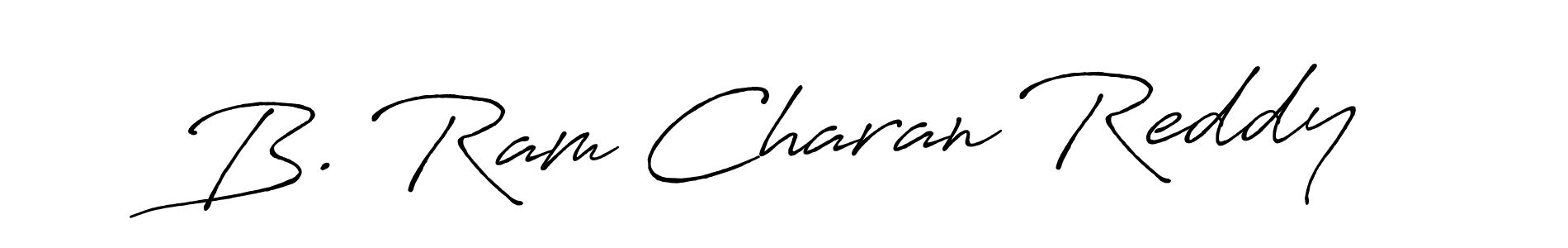 Use a signature maker to create a handwritten signature online. With this signature software, you can design (Antro_Vectra_Bolder) your own signature for name B. Ram Charan Reddy. B. Ram Charan Reddy signature style 7 images and pictures png