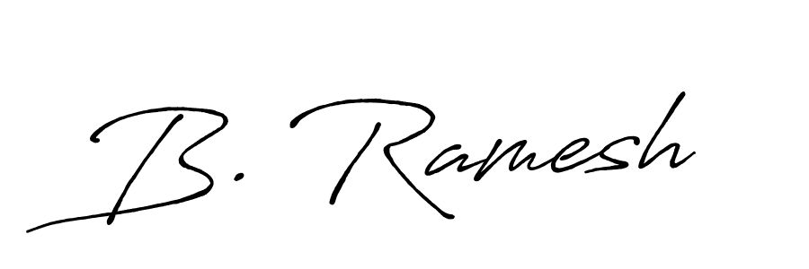 How to make B. Ramesh signature? Antro_Vectra_Bolder is a professional autograph style. Create handwritten signature for B. Ramesh name. B. Ramesh signature style 7 images and pictures png