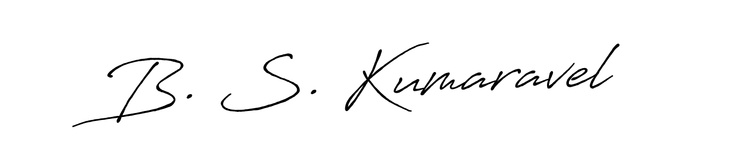 Make a beautiful signature design for name B. S. Kumaravel. Use this online signature maker to create a handwritten signature for free. B. S. Kumaravel signature style 7 images and pictures png