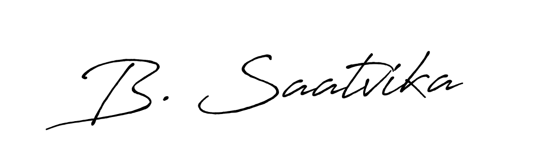 Once you've used our free online signature maker to create your best signature Antro_Vectra_Bolder style, it's time to enjoy all of the benefits that B. Saatvika name signing documents. B. Saatvika signature style 7 images and pictures png