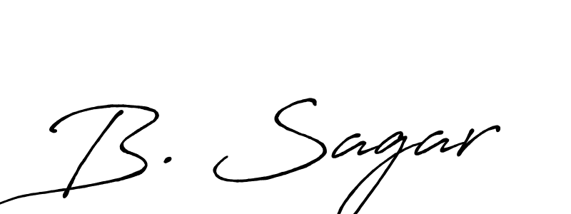 How to make B. Sagar name signature. Use Antro_Vectra_Bolder style for creating short signs online. This is the latest handwritten sign. B. Sagar signature style 7 images and pictures png