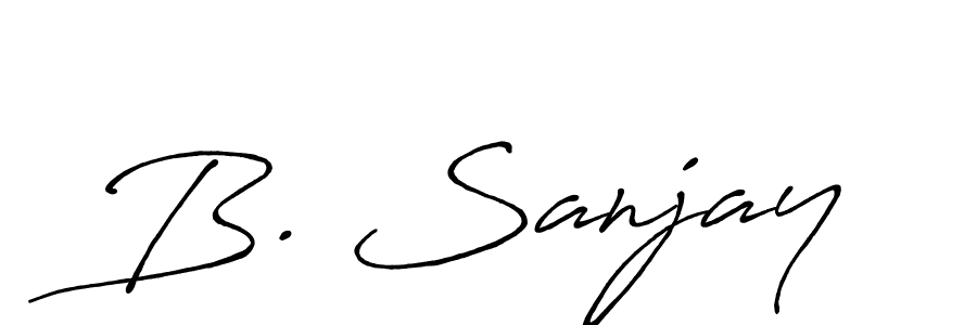 Antro_Vectra_Bolder is a professional signature style that is perfect for those who want to add a touch of class to their signature. It is also a great choice for those who want to make their signature more unique. Get B. Sanjay name to fancy signature for free. B. Sanjay signature style 7 images and pictures png