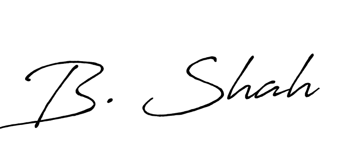 Design your own signature with our free online signature maker. With this signature software, you can create a handwritten (Antro_Vectra_Bolder) signature for name B. Shah. B. Shah signature style 7 images and pictures png