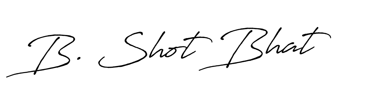 You can use this online signature creator to create a handwritten signature for the name B. Shot Bhat. This is the best online autograph maker. B. Shot Bhat signature style 7 images and pictures png