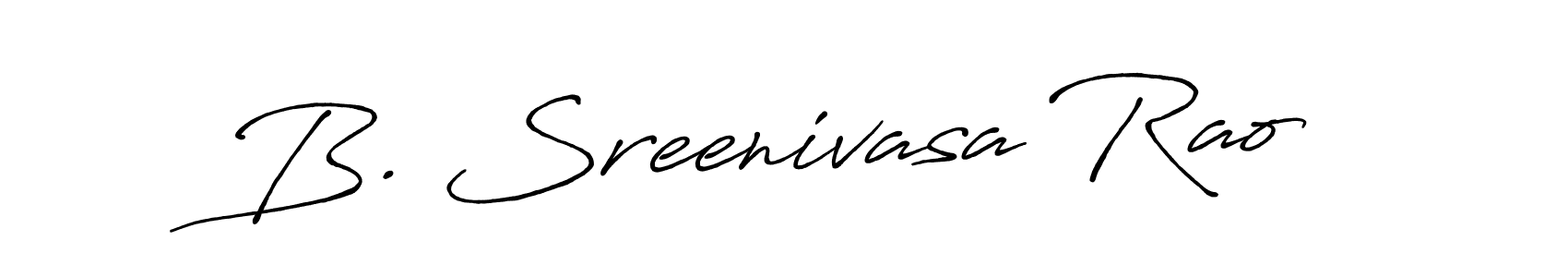 Design your own signature with our free online signature maker. With this signature software, you can create a handwritten (Antro_Vectra_Bolder) signature for name B. Sreenivasa Rao. B. Sreenivasa Rao signature style 7 images and pictures png