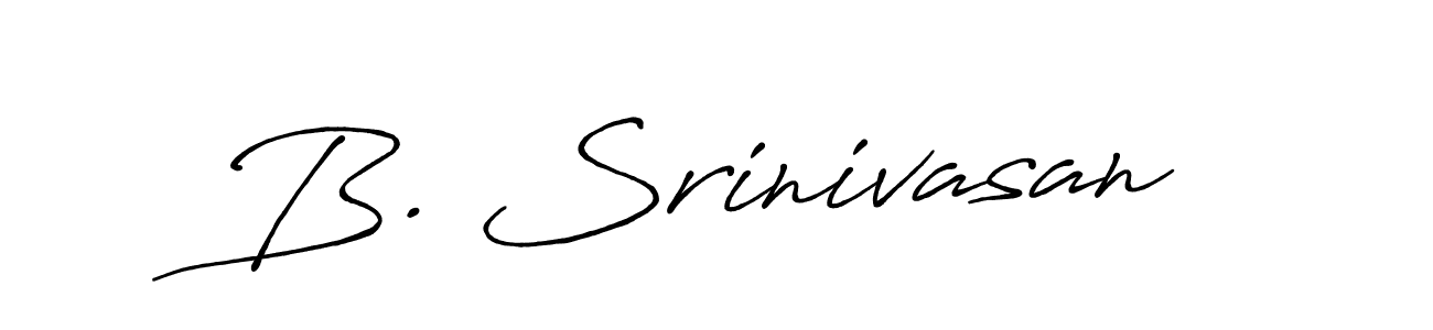 You should practise on your own different ways (Antro_Vectra_Bolder) to write your name (B. Srinivasan) in signature. don't let someone else do it for you. B. Srinivasan signature style 7 images and pictures png