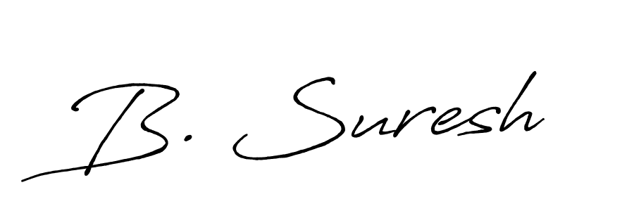 You should practise on your own different ways (Antro_Vectra_Bolder) to write your name (B. Suresh) in signature. don't let someone else do it for you. B. Suresh signature style 7 images and pictures png