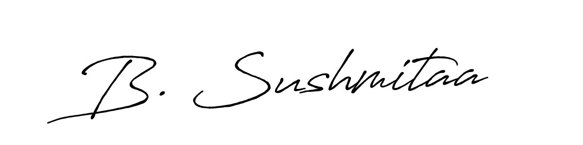 You can use this online signature creator to create a handwritten signature for the name B. Sushmitaa. This is the best online autograph maker. B. Sushmitaa signature style 7 images and pictures png