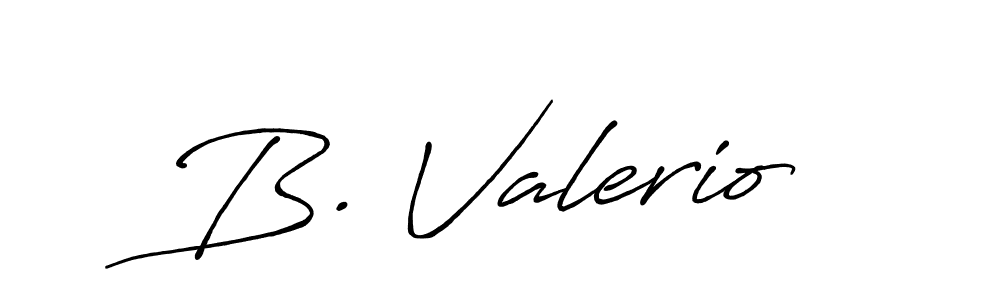 Also we have B. Valerio name is the best signature style. Create professional handwritten signature collection using Antro_Vectra_Bolder autograph style. B. Valerio signature style 7 images and pictures png