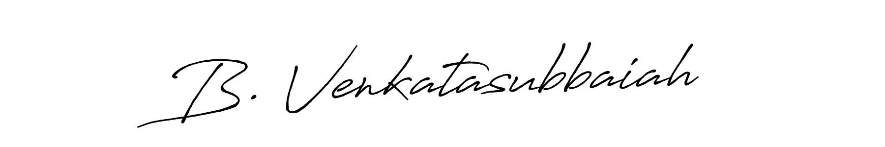 Also we have B. Venkatasubbaiah name is the best signature style. Create professional handwritten signature collection using Antro_Vectra_Bolder autograph style. B. Venkatasubbaiah signature style 7 images and pictures png