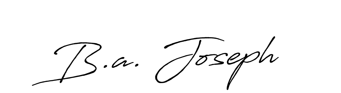 Once you've used our free online signature maker to create your best signature Antro_Vectra_Bolder style, it's time to enjoy all of the benefits that B.a. Joseph name signing documents. B.a. Joseph signature style 7 images and pictures png