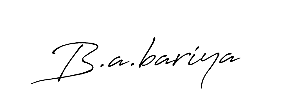 Similarly Antro_Vectra_Bolder is the best handwritten signature design. Signature creator online .You can use it as an online autograph creator for name B.a.bariya. B.a.bariya signature style 7 images and pictures png