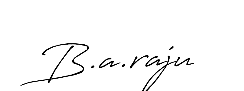 How to make B.a.raju name signature. Use Antro_Vectra_Bolder style for creating short signs online. This is the latest handwritten sign. B.a.raju signature style 7 images and pictures png