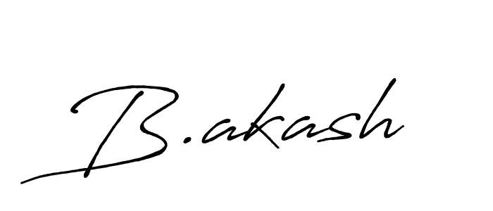 It looks lik you need a new signature style for name B.akash. Design unique handwritten (Antro_Vectra_Bolder) signature with our free signature maker in just a few clicks. B.akash signature style 7 images and pictures png