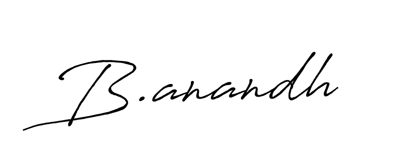 Make a beautiful signature design for name B.anandh. Use this online signature maker to create a handwritten signature for free. B.anandh signature style 7 images and pictures png