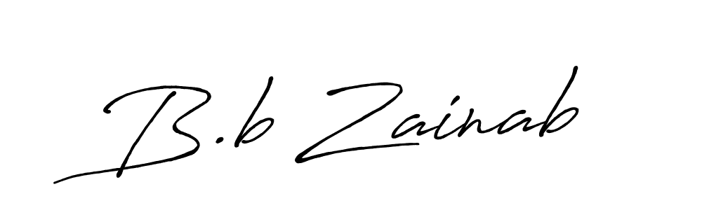 You should practise on your own different ways (Antro_Vectra_Bolder) to write your name (B.b Zainab) in signature. don't let someone else do it for you. B.b Zainab signature style 7 images and pictures png