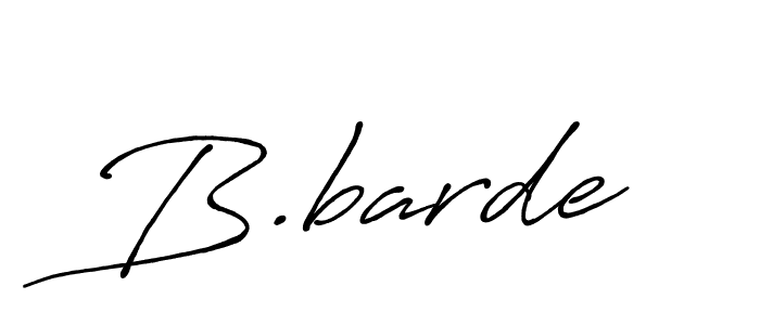How to make B.barde name signature. Use Antro_Vectra_Bolder style for creating short signs online. This is the latest handwritten sign. B.barde signature style 7 images and pictures png