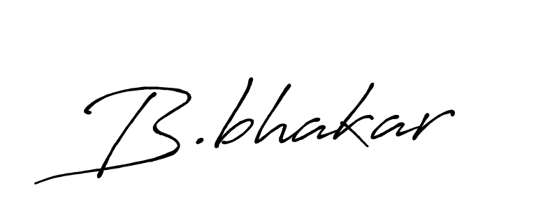 Make a beautiful signature design for name B.bhakar. With this signature (Antro_Vectra_Bolder) style, you can create a handwritten signature for free. B.bhakar signature style 7 images and pictures png