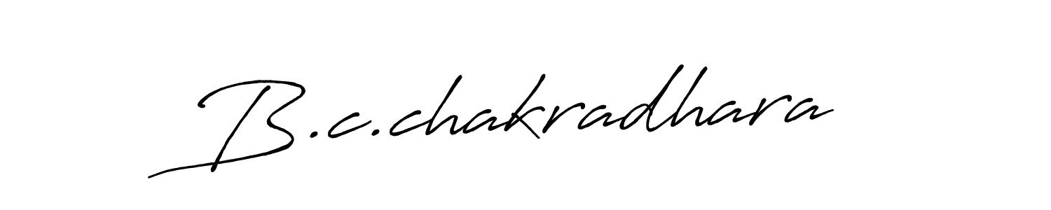 Make a beautiful signature design for name B.c.chakradhara. With this signature (Antro_Vectra_Bolder) style, you can create a handwritten signature for free. B.c.chakradhara signature style 7 images and pictures png