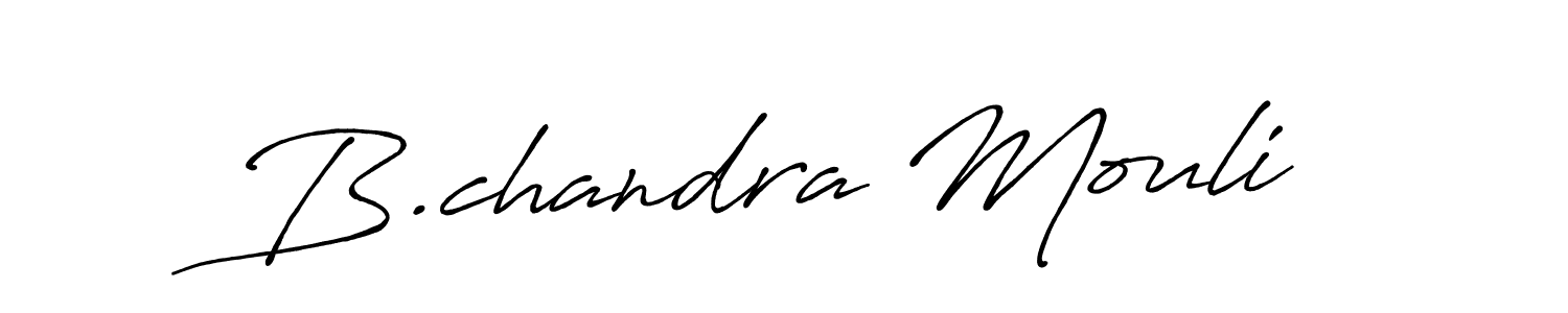 How to make B.chandra Mouli signature? Antro_Vectra_Bolder is a professional autograph style. Create handwritten signature for B.chandra Mouli name. B.chandra Mouli signature style 7 images and pictures png