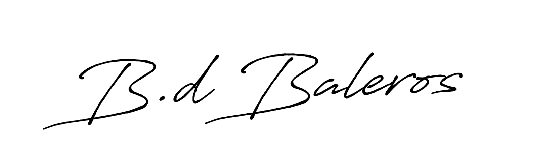 The best way (Antro_Vectra_Bolder) to make a short signature is to pick only two or three words in your name. The name B.d Baleros include a total of six letters. For converting this name. B.d Baleros signature style 7 images and pictures png